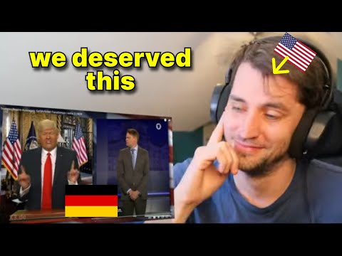 American reacts to German TV making fun of Donald Trump