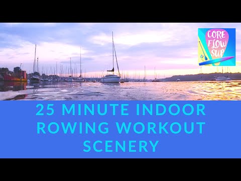 Indoor Rowing Workout Sunrise Scenery On The River Hamble RPOV