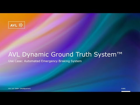 AVL Dynamic Ground Truth System™ | Use Case: Automated Emergency Braking System