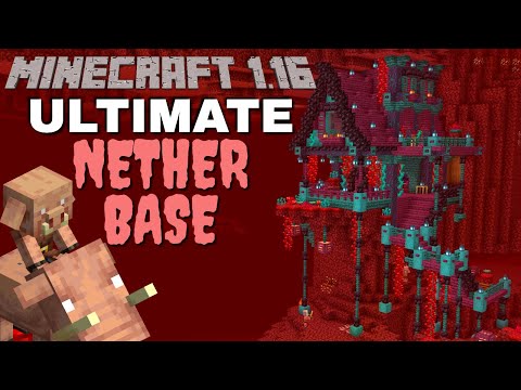 Minecraft 1.16 Survival Base: The Ultimate Base for the Minecraft Nether Update (Timelapse Tutorial)