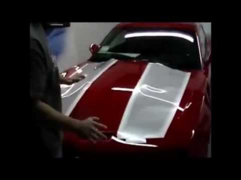 Camaro OEM Style 2010-2012 Hood Racing Stripes Install