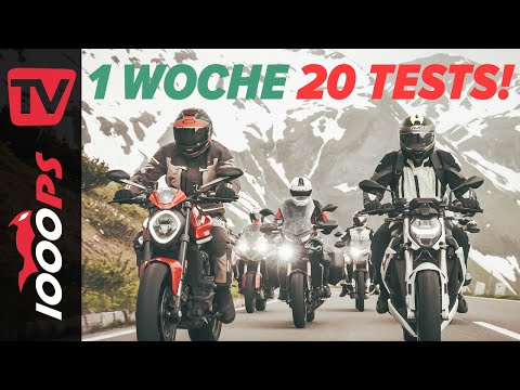 Alpenmasters 2021: Welches Bike ist das beste in den Bergen? & Tuono V4 vs Super Duke Track Test!