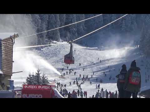 Poiana Brașov-Panorama spre Pârtia Bradul (24 Ian 2018)