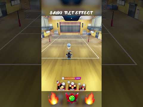 SANU TILT EFFECT #volleyballlegends #roblox #bluelockrivals #sanu #volleyball #haikyuulegends #tilt