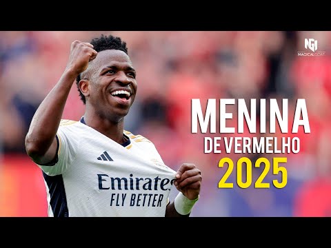 Vinicius Junior ► Menina de Vermelho (MC Menor JP) ● Sublime Dribbling Skills & Goals 2025 | HD