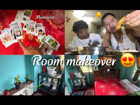 WE DID OUR ROOM MAKEOVER 😍 | MUKBANG 🤤 |@Bibekkumarlama || ROBEK