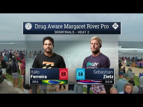 Italo Ferreira vs. Sebastian Zietz =2016 Drug Aware Margaret River Pro: Semifinal 2 Video
