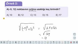 Eğitim Vadisi 11.Sınıf Matematik 6.Föy Analitik Düzlem 1 Konu Anlatım Videoları