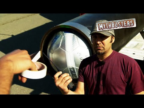 Can You Drop A Ball From A Moving Vehicle And Have It Land Straight Down? | MythBusters