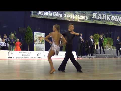Wiktoria Lassak Jan Bednarz Rumba Karkonosze Open 2016 Junior II LA 1/4F
