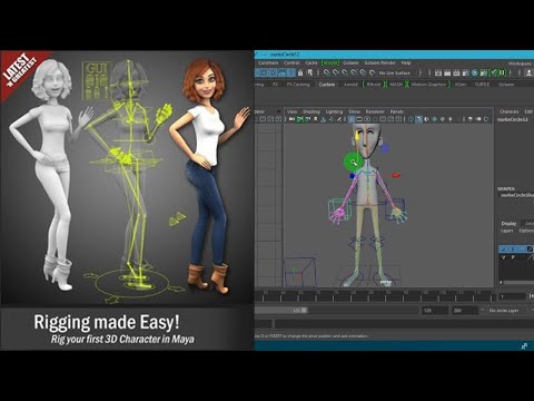Maya Rigging Tutorial for beginners How to Rigg in Maya Lesson 10