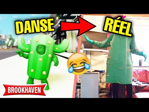 CACTUS DANSE BROOKHAVEN VS DANSE DANS LA VRAIE VIE ! ROBLOX - BROOKHAVEN RP