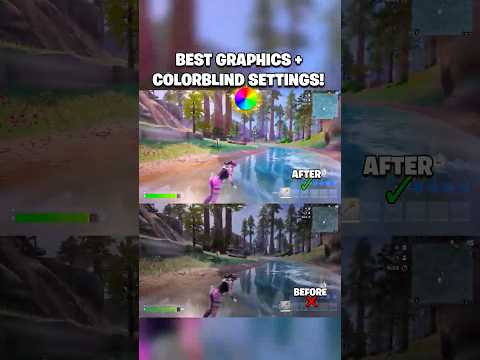 BEST Graphics And Colorblind Settings in Fortnite Chapter 7 🤯 #shorts #fortnite