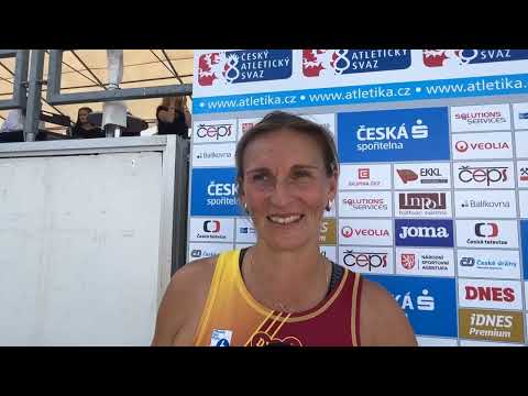 Barbora Špotáková po oštěpu na MČR 2023