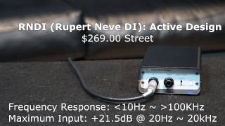 Video thumbnail for DI Shootout - RNDI, Radial, Countryman Type 85 by Augminished Studio