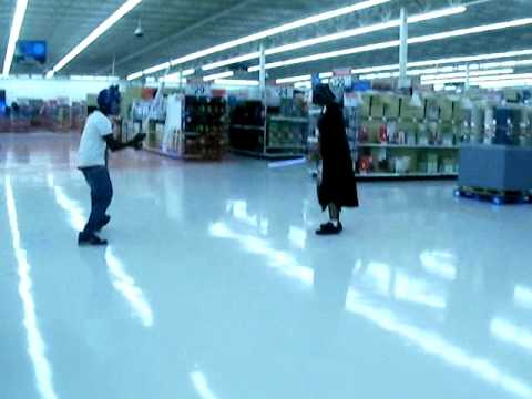 Darth Vader Vs Optimus Prime in Walmart!