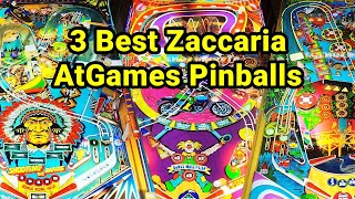 3 Best Zaccaria Pinball Tables: Devil Riders, Shooting Rapids & Farfalla AtGames Legends HD Review!