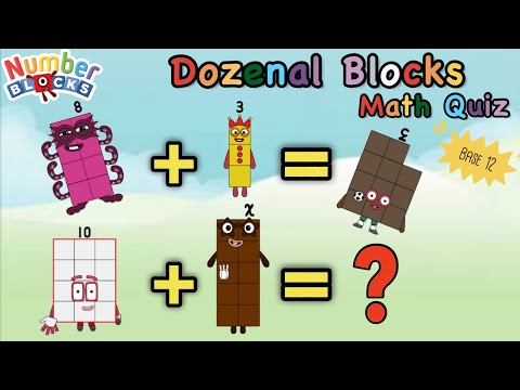 DozenalBlocks Math quiz ｜Numberblocks｜Base 12