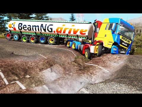 Trucks vs Potholes #70 | BeamNG.DRIVE