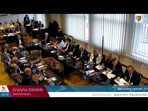 XXI SESJA RADY MIASTA ŻORY - 18.12.2025 r.