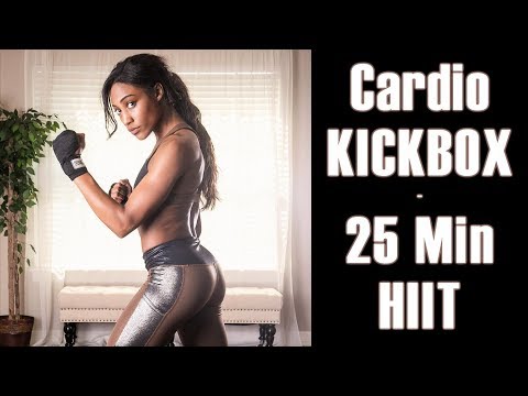 Slim Waist & Sculpted Glutes Workout, Cardio Kickboxing at Home, HIIT 25 Minute Fitness to Burn Fat