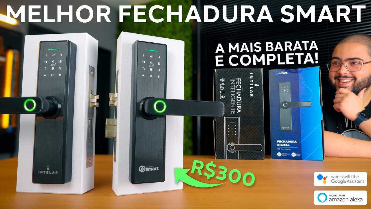 Essa é a Melhor Fechadura Smart pelo Preço! Completa por R$300! Digital + NFC + Senha!