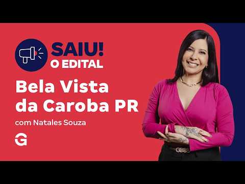 Concurso Bela Vista da Caroba PR: Saiu o Edital!