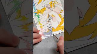 こんな感じでアナログ原画描いてるよ（毎日原画126日目） #アナログイラスト #イラストメイキング #drawingtutorial #animeart