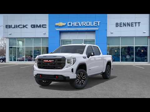 2026 GMC Sierra 1500 Crew Cab Short Box 4-Wheel Drive AT4 in White for sale at Bennett Chevrolet Cadillac Buick GMC Ltd. in Cambridge, ON