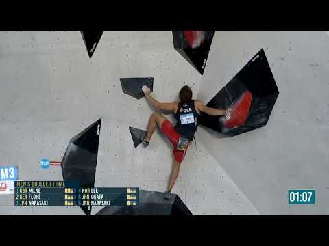 Yannick FLOHÉ the only one who could get to the top 😬 #shorts  #shortsvideo #climbing #bouldering