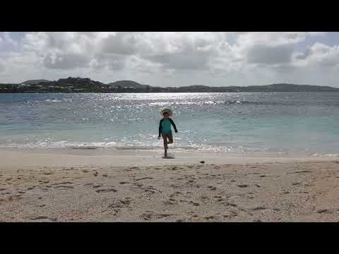 devesh swims at prickly pear