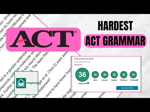 Every ACT Grammar Rule in 15 minutes