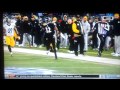 Steelers coach tries to trip ravens player - YouTube
