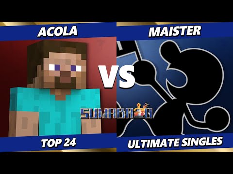 Sumabato 51 - Acola (Steve) Vs. Maister (Game & Watch) Smash Ultimate - SSBU