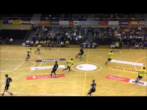 Norman Flödl trifft zum 25:21 // HC Empor vs. SV Henstedt-Ulzburg