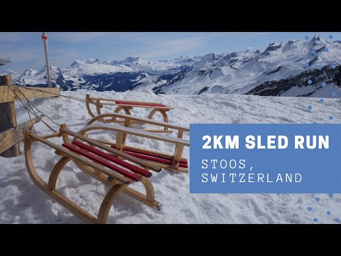 2KM Sled Run in Stoos Switzerland with Panoramic Views | World's Steepest Funicular 110% Incline