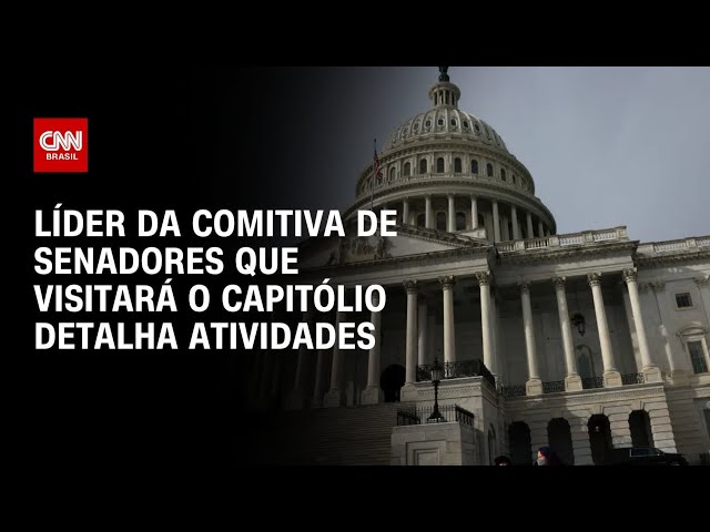 Senadores brasileiros vão ao Capitólio; Nelsinho Trad detalha missão | CNN 360º