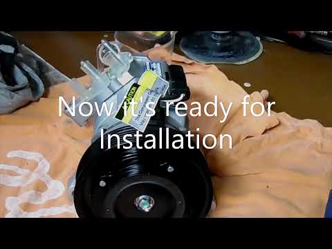 New A/C Compressor Draining and New Oil Charge Done Correctly
