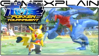 Pokkén Tournament Wii U - Garchomp vs Pikachu Libre Gameplay (60fps)