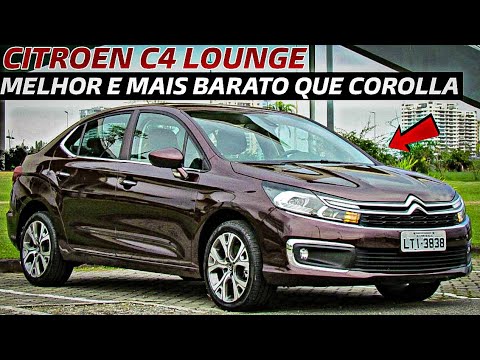 CITROEN C4 LOUNGE TURBO: usado melhor e mais barato que Corolla e Civic! VALE A PENA?