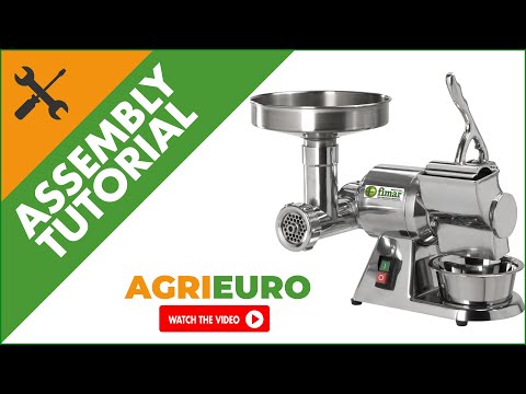 FIMAR TR8D Electric Meat Mincer - with Integrated Grater - Assembly Tutorial