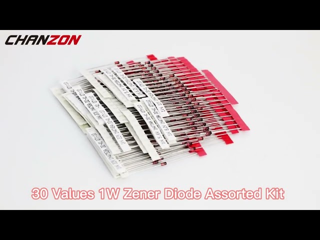 Vídeo relacionado con AUKENIEN 1W Diodo Zener 30 Value Diodos Surtidos Kit 3V 3,3V 3,6V 3,9V 4,3V 4,7V 5,1V 5,6V 6,2V 6,8V 7,5V 8,2V 9,1V 10V 11V 12V 13V 15V 16V 18V 20V 22V 24V 27V 30V 33V 36V 39V 43V 47V