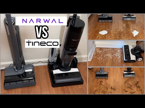 Testing their Best Cordless Vacuum Mops - Narwal S20 Pro VS Tineco Floor One S7 Pro Review & Demo