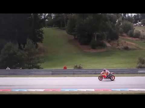 Motogp riders practice start at brno 2014 HD