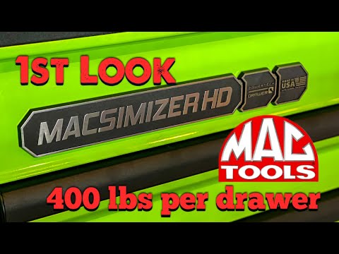 Mac Tools New Macsimizer HD Toolbox With 400 Lbs. Per Drawer Capacity! We Take A Close Look At It!