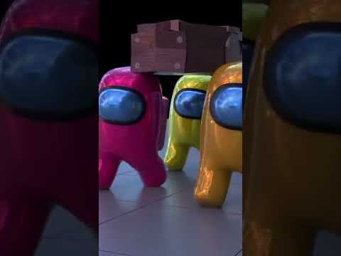 Among Us coffin dance meme | Big Domino edition 🤪 #shorts