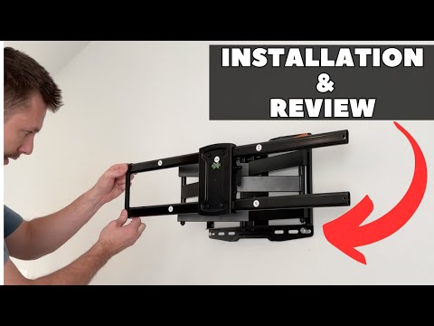 USX MOUNT Swivel TV Wall Mount for 26-60 Inch TVs up to 80 lbs, Single Articulating Arm, Full Motion TV Wall Mount Bracket with Swivel and Tilt, Max VESA 400x400mm video review thumbnail