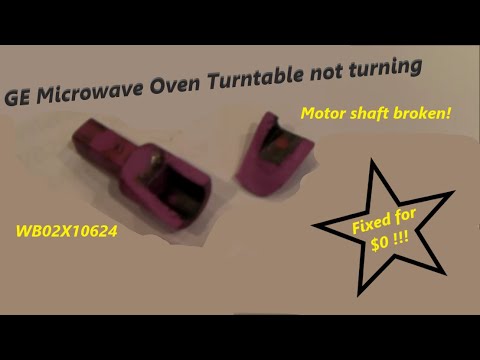 GE Advantium Microwave Oven Turntable not rotating.  Motor shaft WB02X10624 repaired for $0 -MAYBE