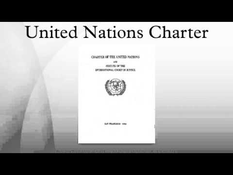 国際連合憲章 (United Nations Charter)