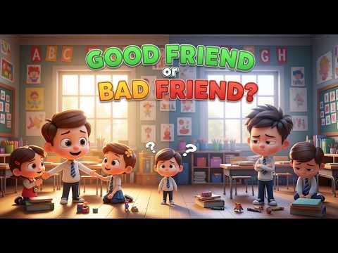 Good Friend vs Bad Friend? | Kids Moral Story Animation